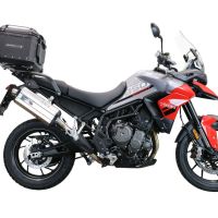 Top case GPR TECH compatible with  Triumph Tiger 1200 Gt - Rally 2022/2024 e5 GPR TECH Top case in aluminum, black color with specific plate included Capacity 35 LT.