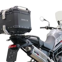 Top case GPR TECH compatible with  Triumph Tiger 900 2020/2023 e5 GPR TECH Top case in aluminum, black color with specific plate included Capacity 35 LT.