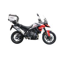 Top case GPR TECH compatible with  Triumph Tiger 850 Sport 2020/2024 e5 GPR TECH Top case in aluminum, silver color with specific plate included Capacity 45 LT.