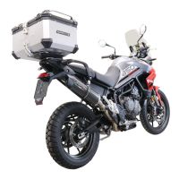 Top case GPR TECH compatible with  Triumph Tiger 900 2020/2023 e5 GPR TECH Top case in aluminum, silver color with specific plate included Capacity 45 LT.