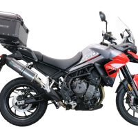 Top case GPR TECH compatible with  Triumph Tiger 1200 Gt - Rally 2022/2024 e5 GPR TECH Top case in aluminum, black color with specific plate included Capacity 45 LT.