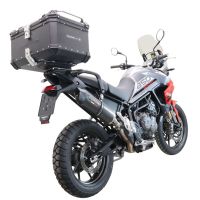 Top case GPR TECH compatible with  Triumph Tiger 1200 Gt - Rally 2022/2024 e5 GPR TECH Top case in aluminum, black color with specific plate included Capacity 55 LT.