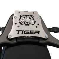 GPR TECH compatible with  Triumph Tiger 1200 Gt - Rally 2022/2024 e5 GPR TECH SPECIFIC TITANIUM PLATE TOP CASE-ALPITECH 35/55 LT compatible with original luggage rack,titanium made with 4 anchor points