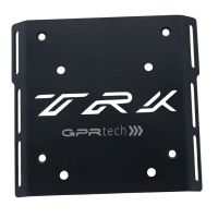 GPR TECH compatible with  Benelli Trk 125 2019/2023 GPR TECH Specific fitting plate Top Case ALPITECH 35 LT compatible with original luggage rack,stainless steel made with 4 anchor points