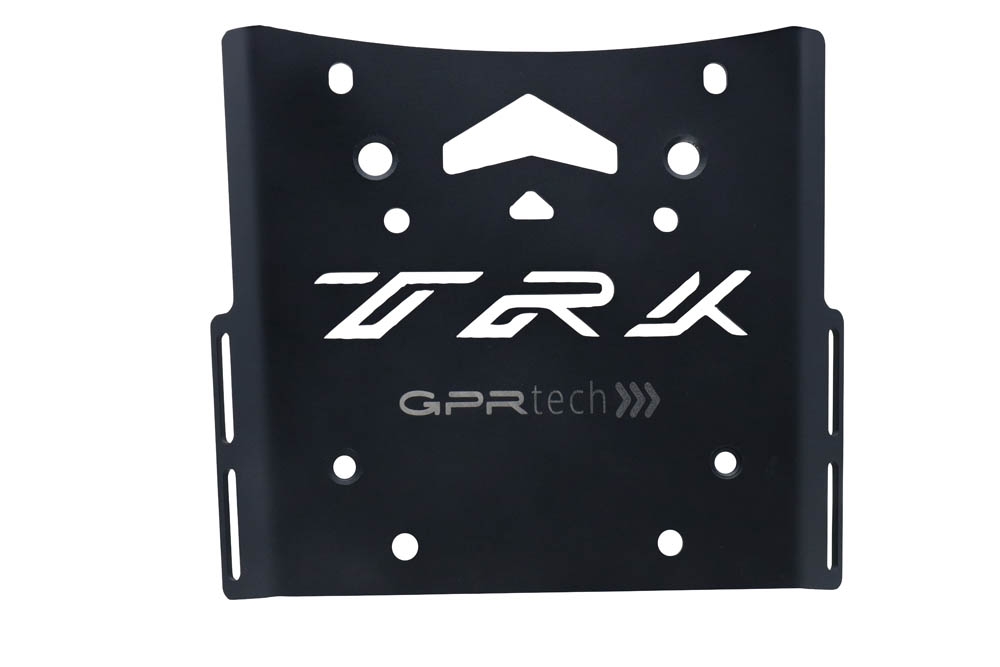 Top case GPR TECH compatible with  Benelli Trk 502 2021/2024 e5 GPR TECH Top case in aluminum, silver color with specific plate included Capacity 55 LT.