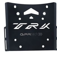 GPR TECH compatible with  Benelli Trk 502 2021/2024 e5 GPR TECH Specific fitting plate Top Case ALPITECH 35 LT compatible with original luggage rack,stainless steel made with 4 anchor points