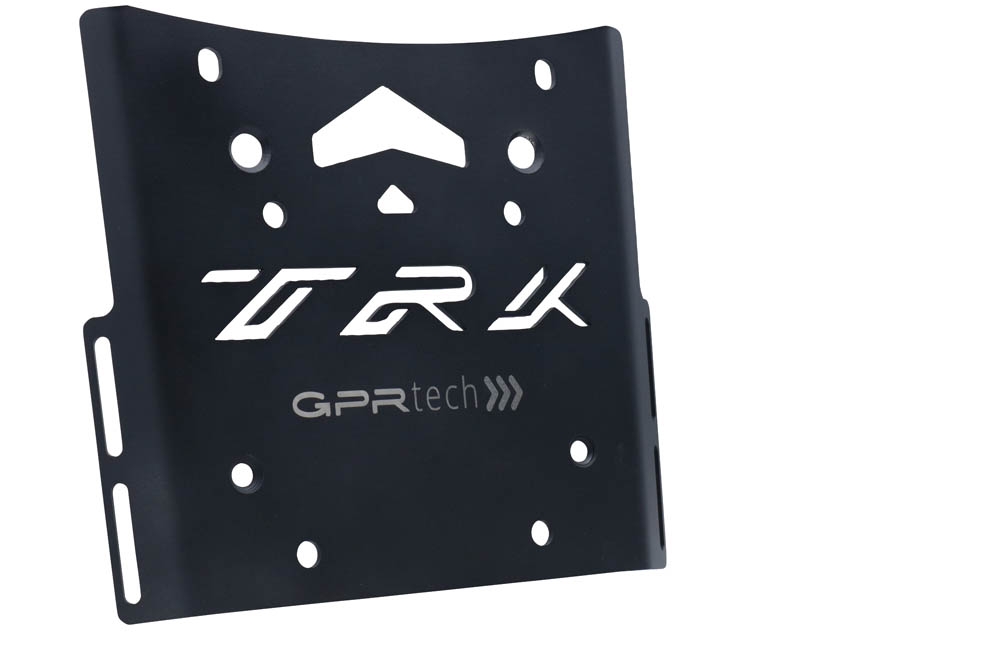 Top case GPR TECH compatible with  Benelli Trk 502 2021/2024 e5 GPR TECH Top case in aluminum, silver color with specific plate included Capacity 55 LT.