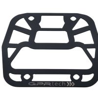 GPR TECH compatible with  Aprilia Tuareg 660 2021/2024 e5 GPR TECH Specific fitting plate Top Case ALPITECH 35 LT compatible with original luggage rack,stainless steel made with 4 anchor points