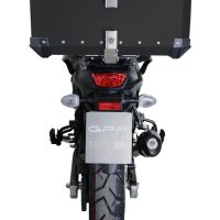 Top case GPR TECH compatible with  Suzuki V-Strom Dl 1000 2017/2019 e4 GPR TECH Top case in aluminum, black color with specific plate included Capacity 55 LT.