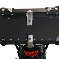 Top case GPR TECH compatible with  Suzuki V-Strom Dl 650 2012/2016 e3 GPR TECH Top case in aluminum, black color with specific plate included Capacity 55 LT.