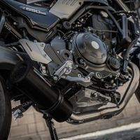 Exhaust compatible with Kawasaki Z650RS 2021-2023, M3 Black Titanium, Full system exhaust, including removable db killer 
