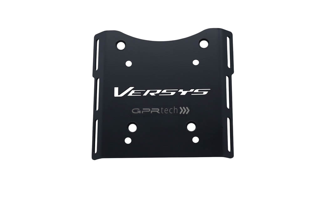 Top case GPR TECH compatible with  Kawasaki Versys-X 300 2022/2023 e5 GPR TECH Top case in aluminum, silver color with specific plate included Capacity 45 LT.