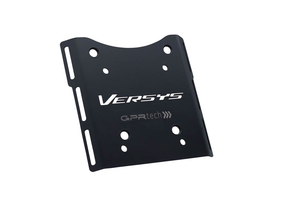 Top case GPR TECH compatible with  Kawasaki Versys-X 300 2022/2023 e5 GPR TECH Top case in aluminum, silver color with specific plate included Capacity 45 LT.