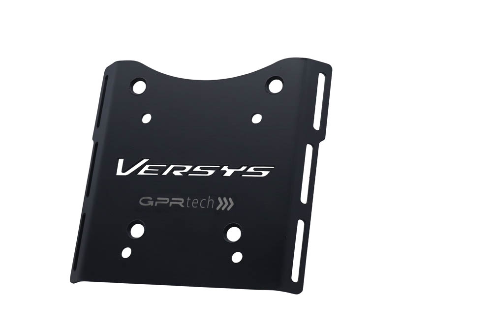 Top case GPR TECH compatible with  Kawasaki Versys-X 300 2022/2023 e5 GPR TECH Top case in aluminum, silver color with specific plate included Capacity 45 LT.