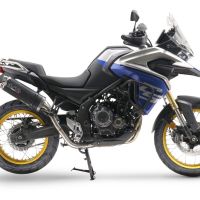 Exhaust compatible with Voge 525DSX 2023-2024, Dual Poppy, Slip-on exhaust including removable db killer and link pipe, EPA-compliant 