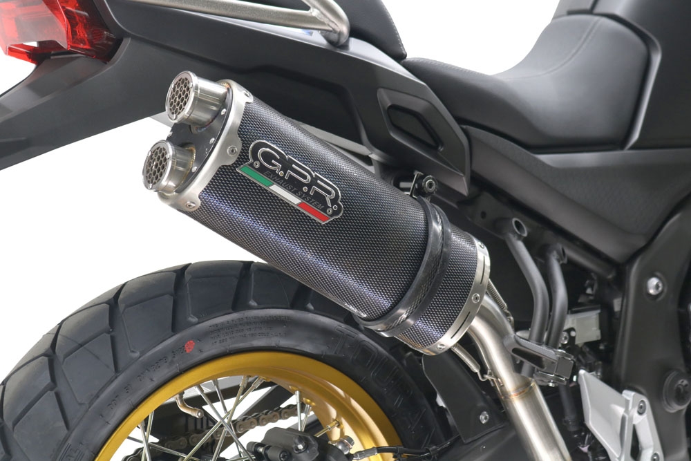 Exhaust compatible with Voge 525DSX 2023-2024, Dual Poppy, Slip-on exhaust including removable db killer and link pipe, EPA-compliant 