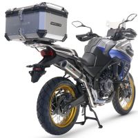Exhaust compatible with Voge 525DSX 2023-2024, M3 Inox , Slip-on exhaust including removable db killer and link pipe, EPA-compliant 