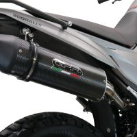 GPR exhaust compatible with Voge 300Rally 2022-2024, Furore Evo4 Poppy, Homologated legal slip-on exhaust including removable db killer, link pipe and catalyst 
