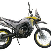 Exhaust compatible with Voge 300Rally 2022-2024, Satinox , Slip-on exhaust including link pipe and removable db killer 