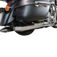 Exhaust compatible with Kawasaki Vulcan VN 1700 Voyager ABS 2011-2016, Maxy Deeptone Cruiser, Dual slip-on including removable db killers and link pipes, EPA-compliant 