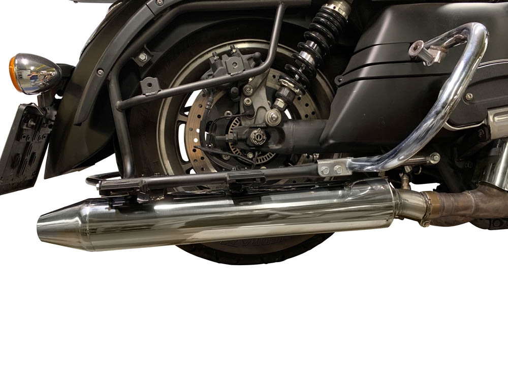 Exhaust compatible with Kawasaki Vulcan VN 1700 Voyager ABS 2011-2016, Maxy Deeptone Cruiser, Dual slip-on including removable db killers and link pipes, EPA-compliant 
