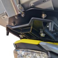 GPR TECH compatible with  Suzuki V-Strom Dl 1000 2017/2019 e4 GPR TECH Specific fitting plate Top Case ALPITECH 55 LT compatible with original luggage rack,stainless steel made with 4 anchor points