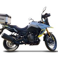 Top case GPR TECH compatible with  Suzuki V-Strom Dl 1000 2017/2019 e4 GPR TECH Top case in aluminum, silver color with specific plate included Capacity 45 LT.