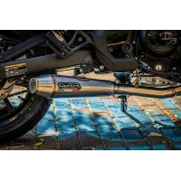 GPR exhaust compatible with Kawasaki Vulcan 650 S 2014-2016, Ultracone, Homologated legal full system exhaust, including removable db killer and catalyst 