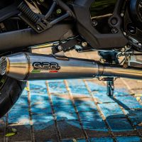 GPR exhaust compatible with Kawasaki Vulcan 650 S 2014-2016, Ultracone, Homologated legal full system exhaust, including removable db killer and catalyst 
