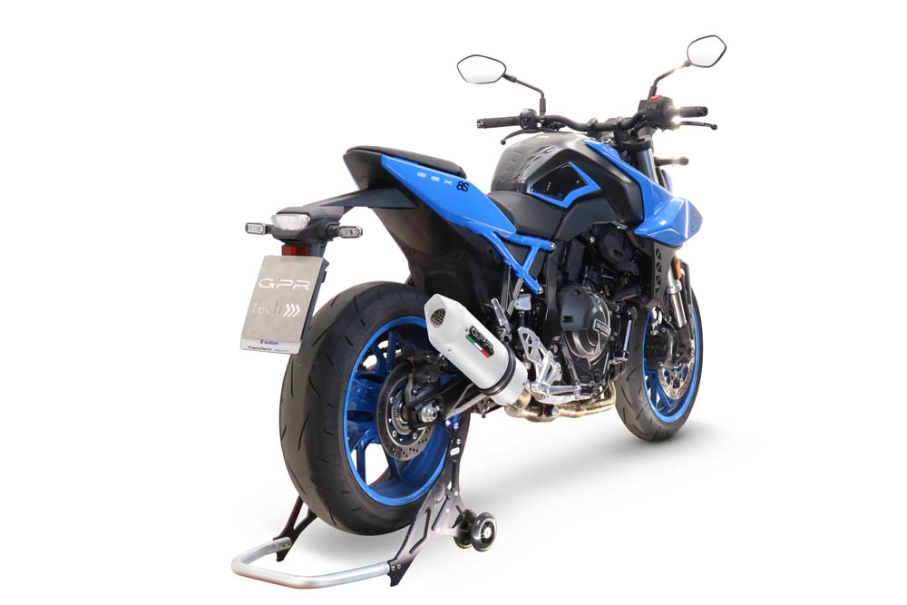 GPR exhaust compatible with Suzuki Gsx-8R 2022-2024, Albus Evo4, Homologated legal full system exhaust, including removable db killer and catalyst 