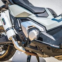 Exhaust compatible with Honda Forza 750 2021-2024, Albus Evo4, Slip-on exhaust including removable db killer and link pipe, EPA-compliant 