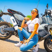 Exhaust compatible with Honda Forza 750 2021-2024, Albus Evo4, Slip-on exhaust including removable db killer and link pipe, EPA-compliant 