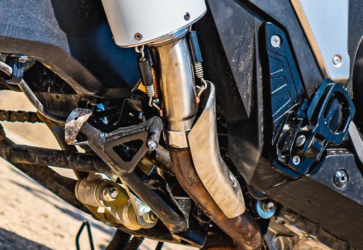 Exhaust compatible with Honda Forza 750 2021-2024, Albus Evo4, Slip-on exhaust including removable db killer and link pipe, EPA-compliant 