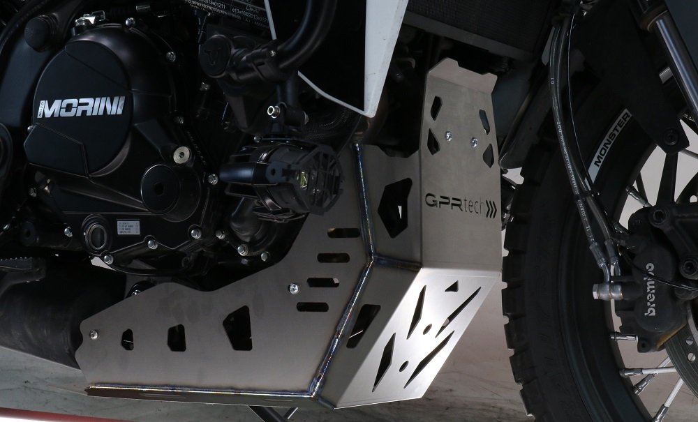 GPR TECH compatible with  Moto Morini X-CAPE 650 2021/2024 e5 GPR TECH Titanium Skid plate 