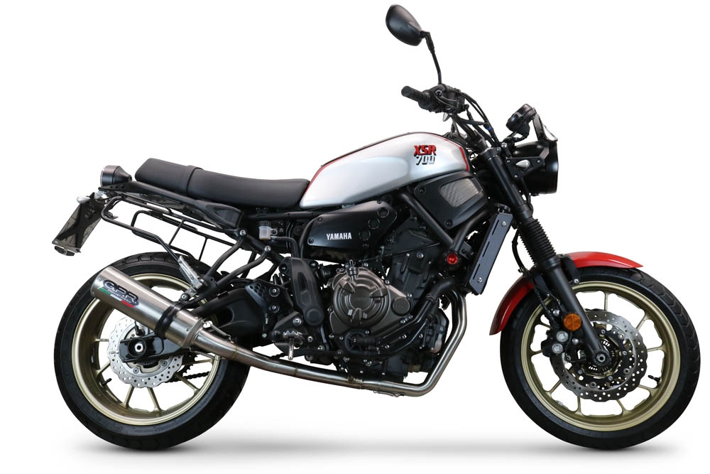 Exhaust compatible with Yamaha XSR700 2021-2024, M3 Inox , Full system exhaust, including removable db killer 