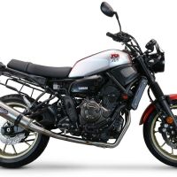 Exhaust compatible with Yamaha XSR700 2021-2024, M3 Inox , Full system exhaust, including removable db killer 