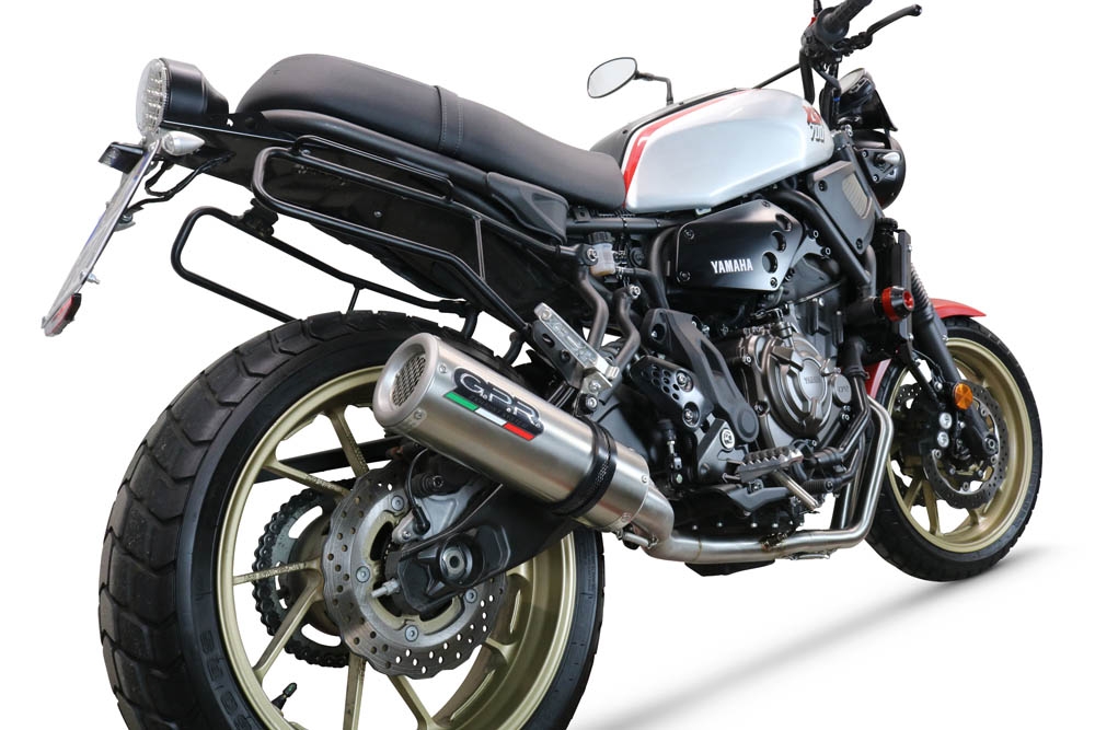 Exhaust compatible with Yamaha XSR700 2021-2024, M3 Inox , Full system exhaust, including removable db killer 