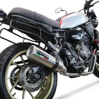 Exhaust compatible with Yamaha XSR700 2021-2024, M3 Inox , Full system exhaust, including removable db killer 