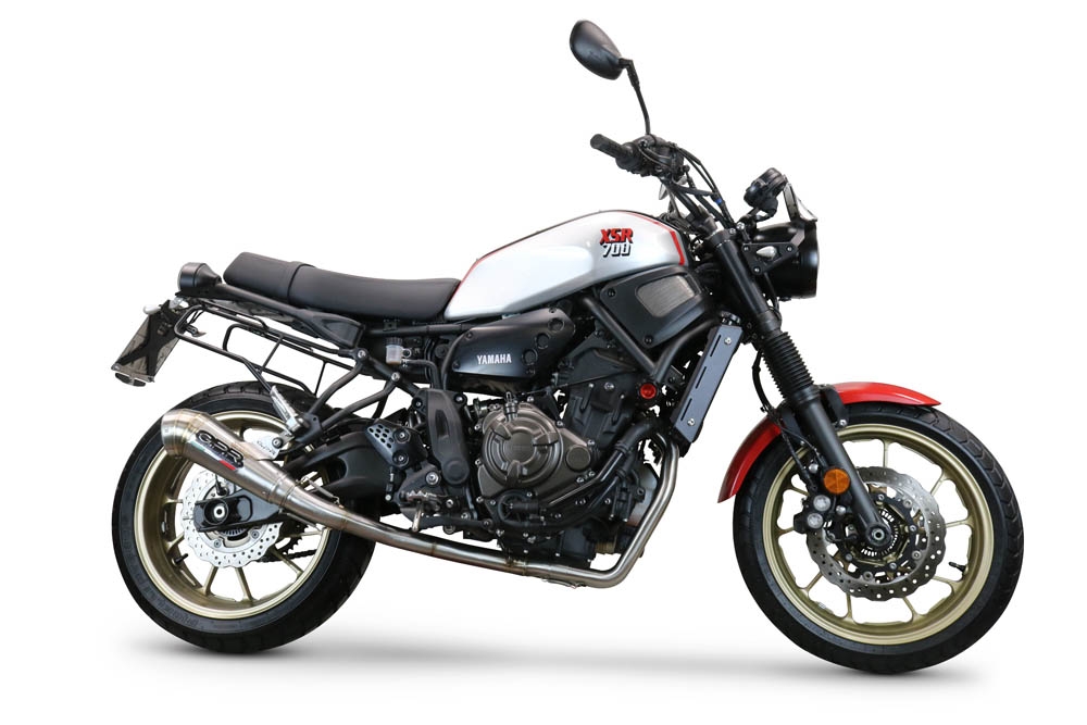 Exhaust compatible with Yamaha XSR700 2021-2024, Powercone Evo, Full system exhaust, including removable db killer 