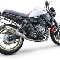 Exhaust compatible with Yamaha XSR700 2021-2024, Powercone Evo, Full system exhaust, including removable db killer 