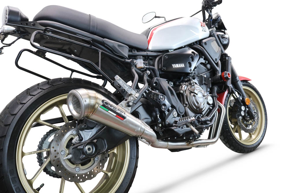 Exhaust compatible with Yamaha XSR700 2021-2024, Powercone Evo, Full system exhaust, including removable db killer 
