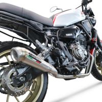 Exhaust compatible with Yamaha XSR700 2021-2024, Powercone Evo, Full system exhaust, including removable db killer 