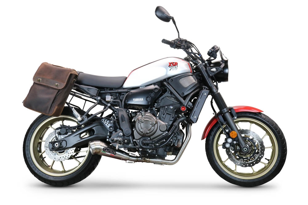 Exhaust compatible with Yamaha XSR700 2021-2024, Powercone Evo, Full system exhaust, including removable db killer 