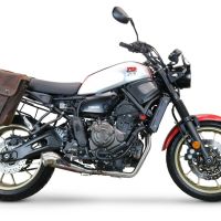Exhaust compatible with Yamaha XSR700 2021-2024, Powercone Evo, Full system exhaust, including removable db killer 