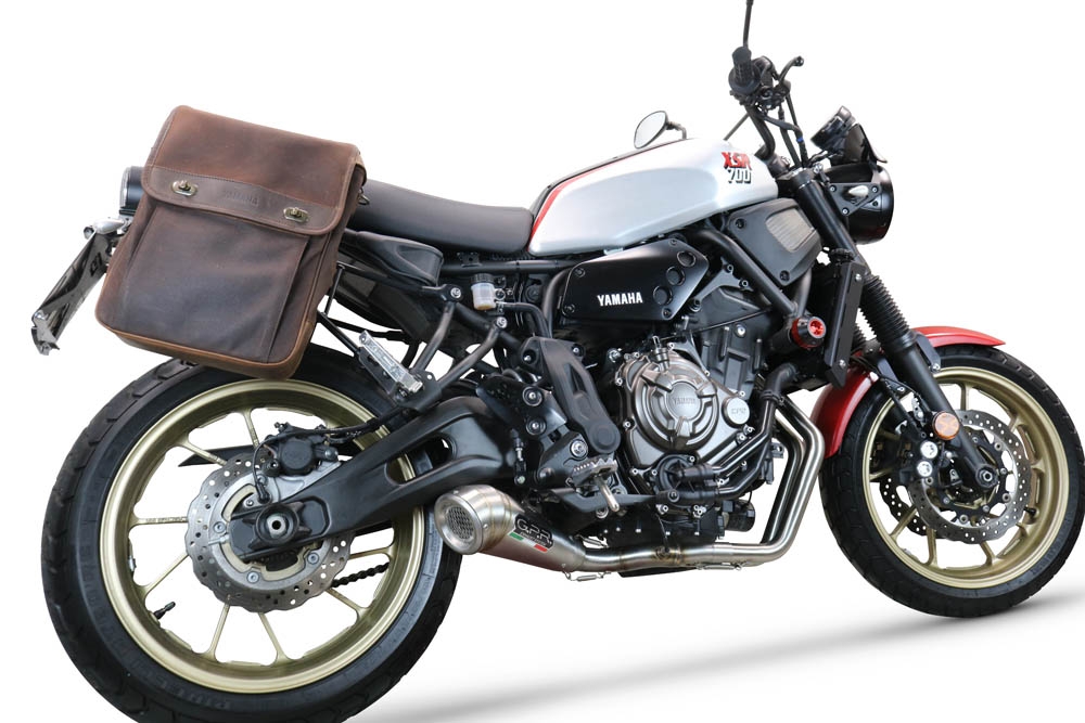 Exhaust compatible with Yamaha XSR700 2021-2024, Powercone Evo, Full system exhaust, including removable db killer 
