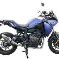 Exhaust compatible with Yamaha Tracer 700 GT 2019-2020, Deeptone Inox, Full system exhaust, including removable db killer 
