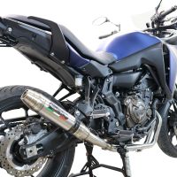 Exhaust compatible with Yamaha Tracer 700 GT 2019-2020, Deeptone Inox, Full system exhaust, including removable db killer 
