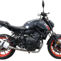 GPR exhaust compatible with Yamaha Mt-07  2021-2024, Albus Evo4, Homologated legal full system exhaust, including removable db killer and catalyst 