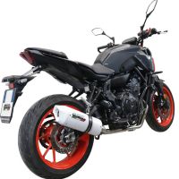 GPR exhaust compatible with Yamaha Mt-07  2021-2024, Albus Evo4, Homologated legal full system exhaust, including removable db killer and catalyst 