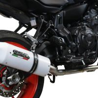 GPR exhaust compatible with Yamaha Mt-07  2021-2024, Albus Evo4, Homologated legal full system exhaust, including removable db killer and catalyst 